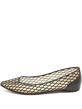 Christian Louboutin 1146583 Black - women - Leather/Mesh/Leather/Leather - 36.5