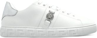Versace Low-Top Sneakers In Silk And Nylon With Metallic Accents