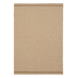 Sweeek Alfombra interior/exterior efecto yute color natural