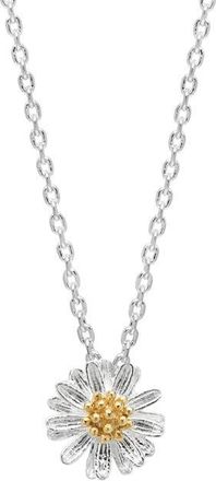 Estella Bartlett Wildflower Necklace in Silver at Nordstrom