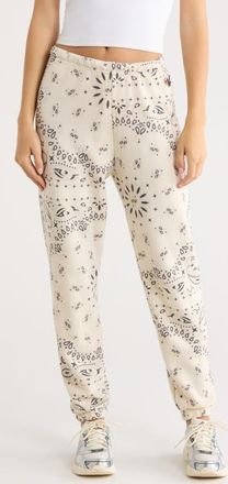 Aviator Nation Bandana Print Sweatpants in Vintage White at Nordstrom, Size X-Small
