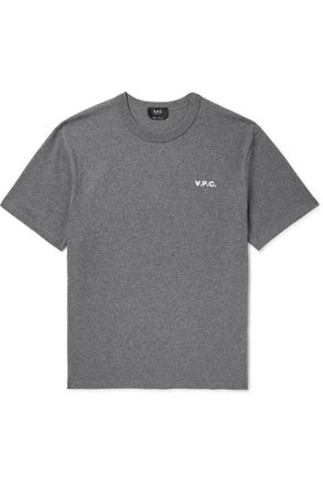 A.P.C. Logo-Flocked Cotton-Jersey T-Shirt
