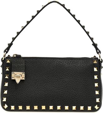 Valentino Garavani Black Rockstud Small Shoulder Bag