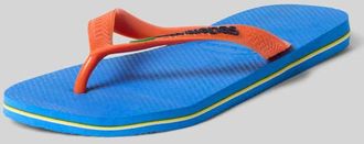 Havaianas Flip Flops mit Logo-Detail Model Brasil in Blau, Gr&ouml;&szlig;e 35/36