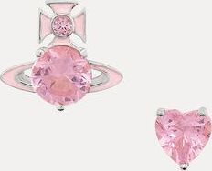 Vivienne Westwood Millie Earrings Platinum-pink-enamel-pink-cz Platinum-pink-enamel-pink-cz Women