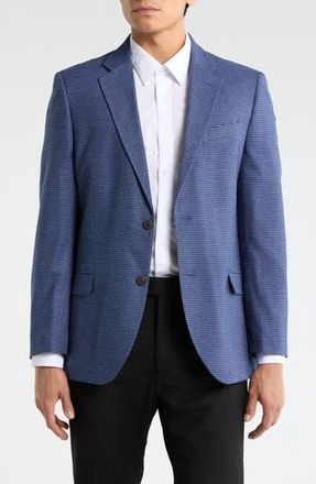 Nautica Check Stretch Blazer in Blue at Nordstrom Rack, Size 46 Regular