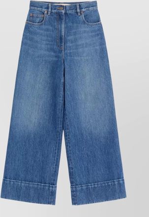 Valentino denim wide-leg jeans