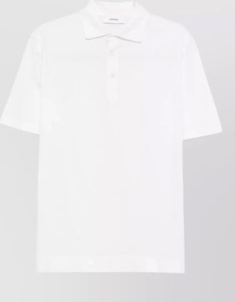 Lardini cotton and silk short-sleeve polo shirt