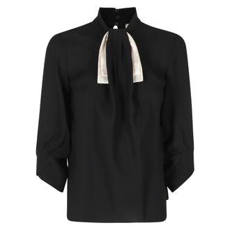 Elisabetta Franchi Dames, Blouses & Shirts, Zwart, Maat: M