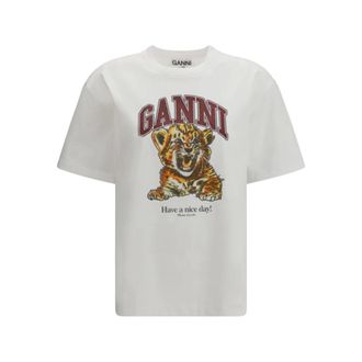 Ganni Donna, Top, Bianco, M, new