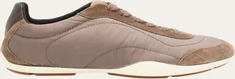 Brunello Cucinelli Nylon Suede Sneakers