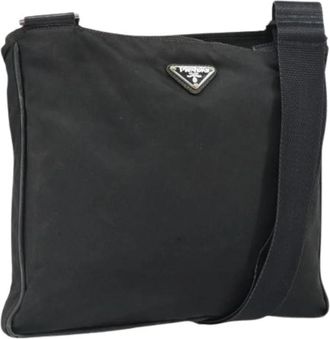 Prada Pre-owned Vintage Cross Body Bag - Dames - Vintage Schoudertas - Zwart - ONE Size - Nylon - Vintage