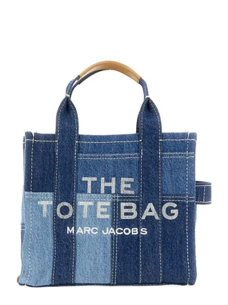Marc Jacobs Womens Handbag The Tote Denim Cotton + Spandex Handbags Hand Bags