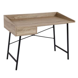 Hhg Hhg - Nunca Usado] Consola 811, Tocador Armario, Caj&oacute;n Estructura 3d 98x114x60cm Certificado Mvg, Aspecto Roble
