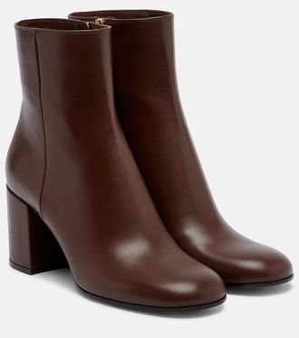 Gianvito Rossi Joelle leather ankle boots
