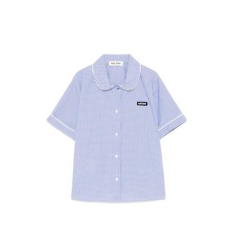 Miu Miu Vichy Pattern Shirt