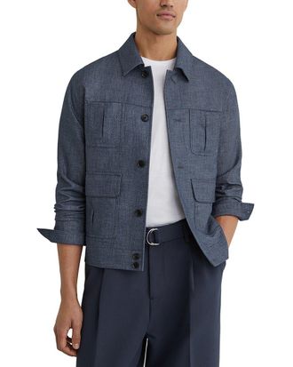 Reiss Lagos Linen Four Pocket S Casual Jacket