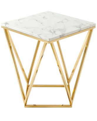 ModWay Vertex Gold Metal Stainless Steel End Table