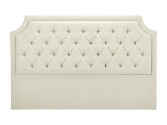 VENTE-UNIQUE.COM Cabecero poli&eacute;ster beige 200 x 200 cm