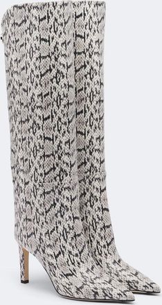 Jimmy Choo London Stivali Alizze in pelle stampata