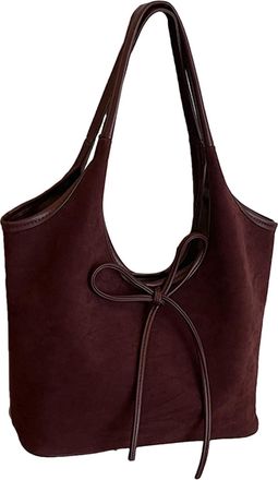 Generic Women Shoulder Tote - Large Capacity Bow Purse, Elegant Underarm Bucket Carrier | Outdoor City Scenario for Girls Women Daily Fashion Tasks Travel Use