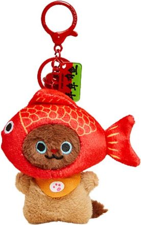 Generic HAVEROSE Original Design Brown Koi Cat Plush Keychain, Cute & Soft Decorative Bag Charm, Creative Cat for Handbags and Backpacks, Gift for Her, Bag Ac