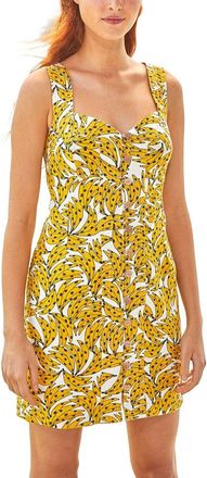 Farm Rio Farm Rio Linen Spotted Bananas Mini Dress
