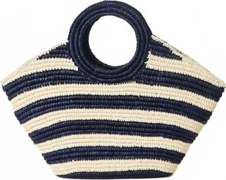 BTB Los Angeles Womens Knot Tote Bag In Navy