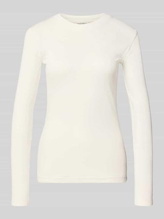 Marc O'Polo Slim Fit Langarmshirt aus Baumwoll-Mix in Weiss, Gr&ouml;&szlig;e XXL