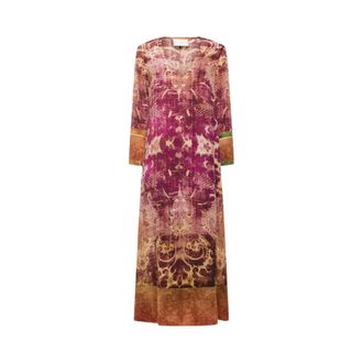 Pierre-Louis Mascia Maxi Dresses, female, Multicolor, Size: XS Trapezio Dress