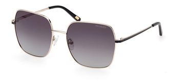 Skechers SE6266 Polarized 32D Womens Sunglasses Gold Size 57