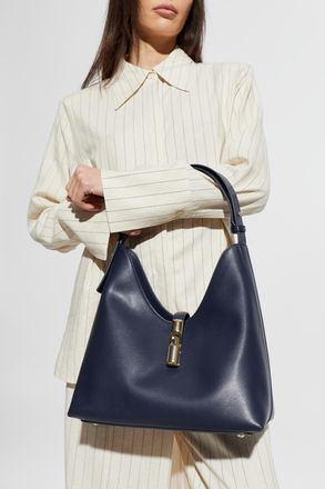 Furla Shoulder Bag Goccia Medium, Womens, Navy Blue