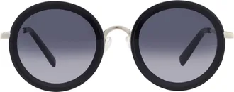 Guess Smoke Gradient Round Ladies Sunglasses GF0330 01B 59