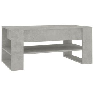 vidaXL Vidaxl - Mesa De Centro Madera Contrachapada Gris Hormig&oacute;n 102x55x45 Cm