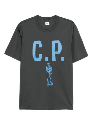 C.P. Company T-shirt met logoprint - Grijs