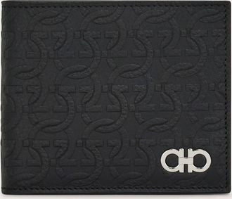 Ferragamo Uomo Portafoglio Gancini Nero