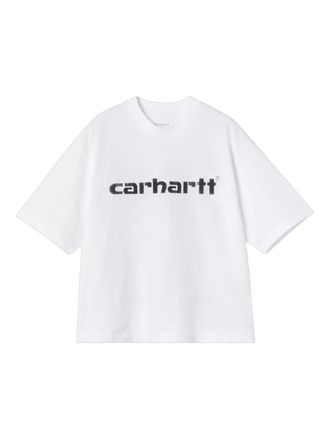 Carhartt Work in Progress logo T-shirt - women - Organic Cotton - L - White