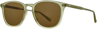 Garrett Leight KINNEY SUN SGL/SFPCOF Mens Sunglasses Green Size 49
