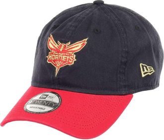 New Era Charlotte Hornets NBA Team Navy Red 9Twenty Unstructured Strapback Cap - One-Size