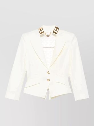 Elisabetta Franchi slim-fit three-quarter sleeve blazer