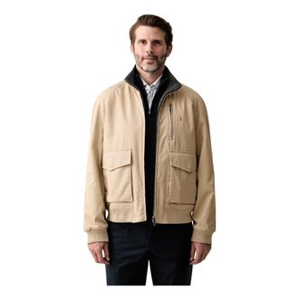 Trussardi Harrington Jas - Heren - Zomerjassen - Beige - XL - Katoen - Jassen