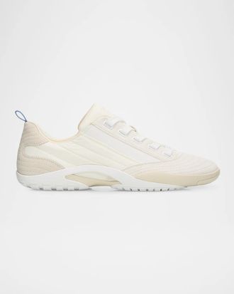Lanvin Men & apos;s Suede & Leather Quilted Runner Sneakers