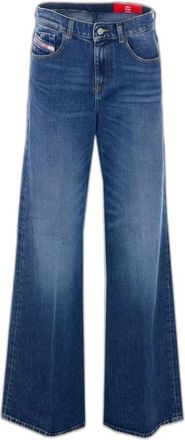 Diesel 1978 D-Akemi Flare Jeans - Dames - Jeans - Blauw - Maat: W26 Katoen