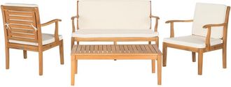 Safavieh 4Pc Fresno Outdoor Living Set