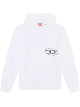 Diesel S-Macs-L4 cotton hoodie - men - Cotton - L - White