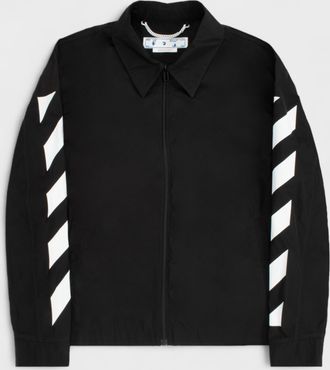Off-white Mens Diag Harrington jacket Black - Size Small