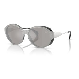 Moncler Sunglasses, unisex, Gray, Size: 54 MM Silver Mirror Lens Sunglasses