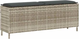 vidaXL Vidaxl - Panca da Giardino con Cuscino 110x30x40,5 cm in Polyrattan