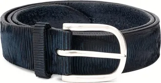 Orciani Lamellar Leather Belt