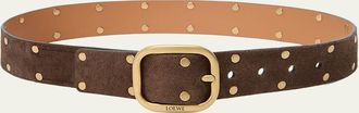 Loewe Rounded Suede Belt